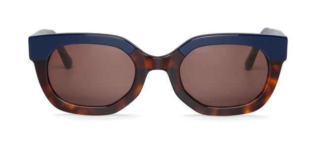 MR BOHO Parnell AXR4-08 full-rimmed square glasses in brown acetate, designed for unisex wear.