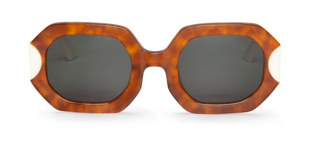 MR BOHO SAGENE AWF4-11 unisex eyewear featuring a full-rimmed geometric design in brown acetate.