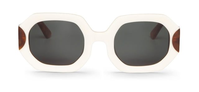 MR BOHO SAGENE AWF5-11 unisex eyewear featuring a full-rimmed geometric design in white acetate.