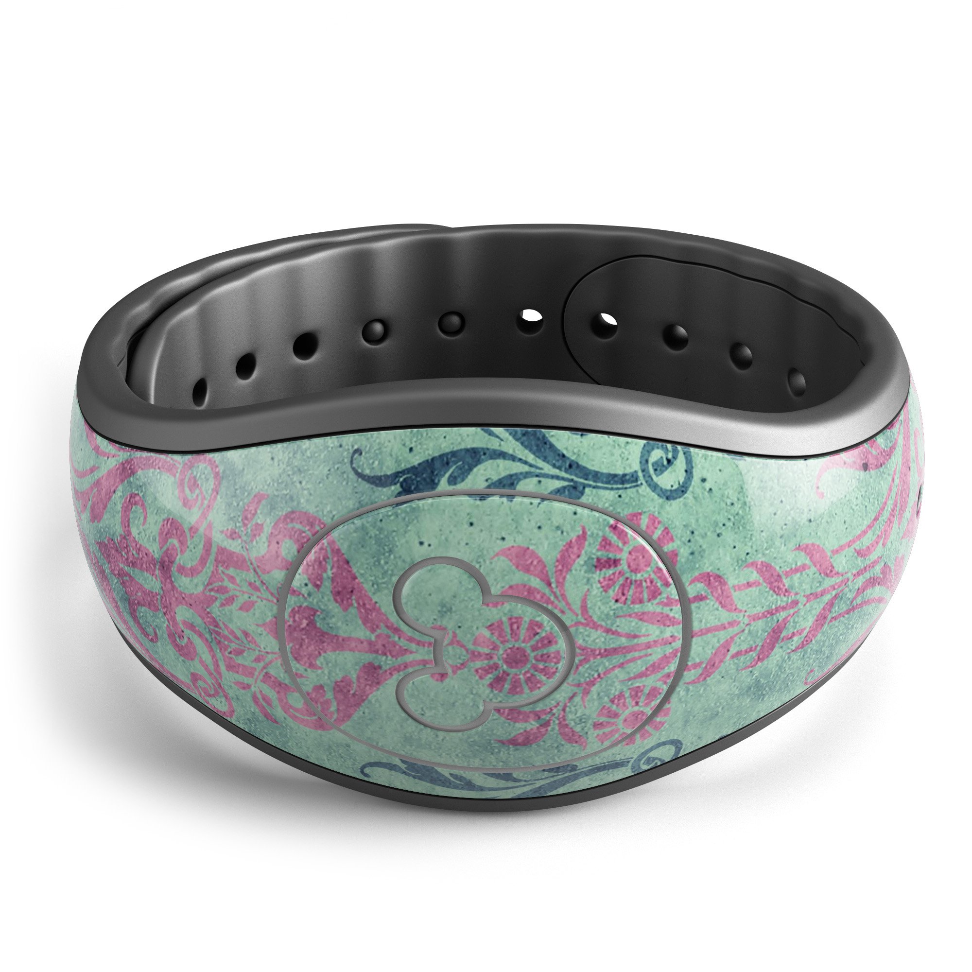 Multicolor Grunge Tribal Pattern skin wrap for Disney Magic Band, showcasing vibrant colors and intricate tribal designs.