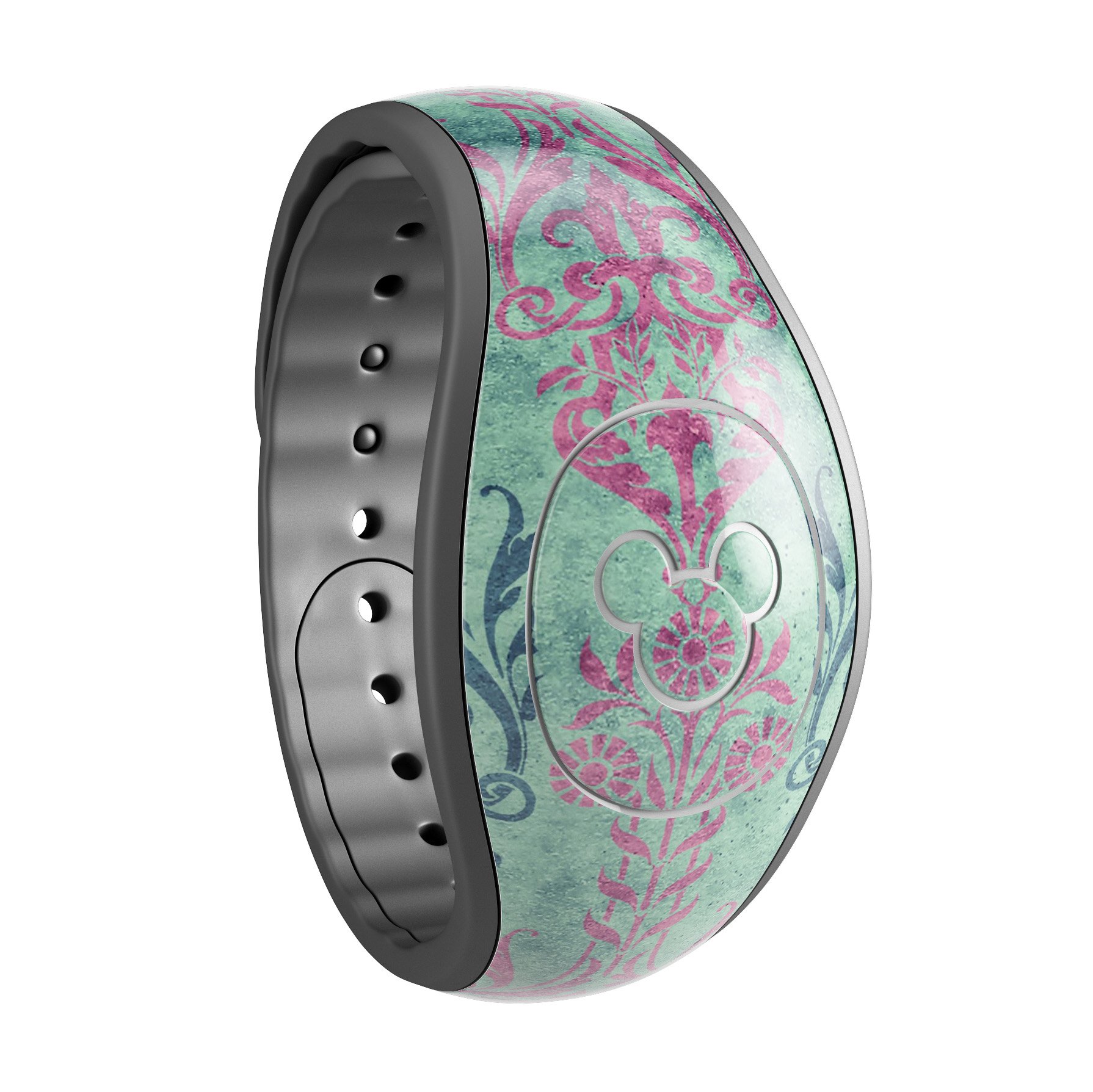 Multicolor Grunge Tribal Pattern skin wrap for Disney Magic Band, showcasing vibrant colors and intricate tribal designs.