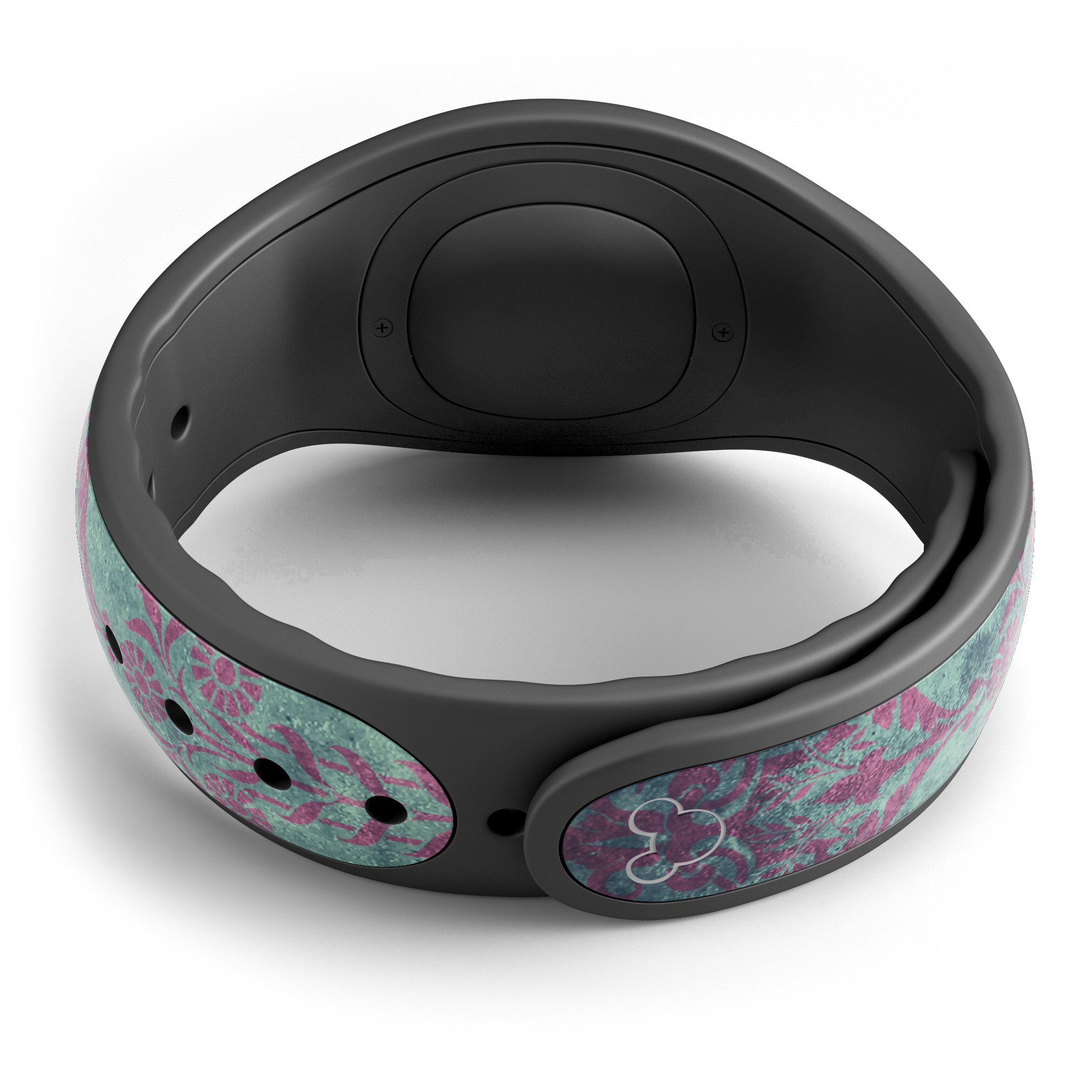 Multicolor Grunge Tribal Pattern skin wrap for Disney Magic Band, showcasing vibrant colors and intricate tribal designs.