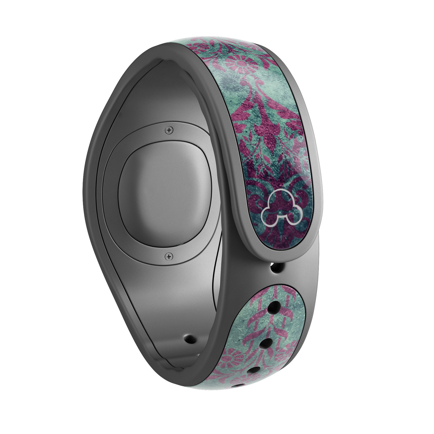 Multicolor Grunge Tribal Pattern skin wrap for Disney Magic Band, showcasing vibrant colors and intricate tribal designs.