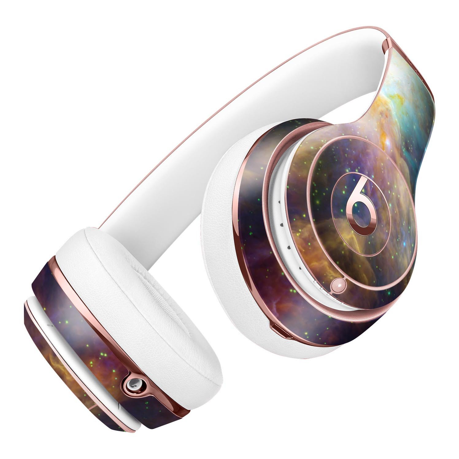 Multi-Colored Clouded Universe Full-Body Skin Kit for Beats by Dre Solo 3 Wireless Headphones, showcasing vibrant colors and unique design.