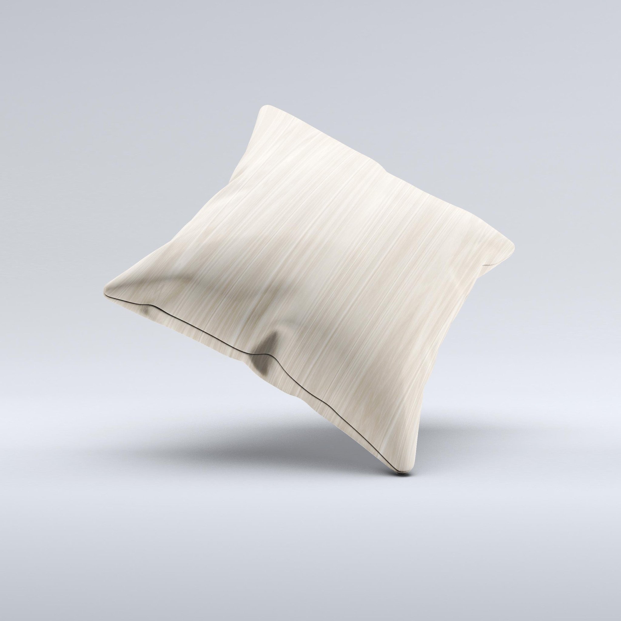 Natural WoodGrain Ink-Fuzed Decorative Throw Pillow showcasing unique woodgrain design and high-quality fabric.