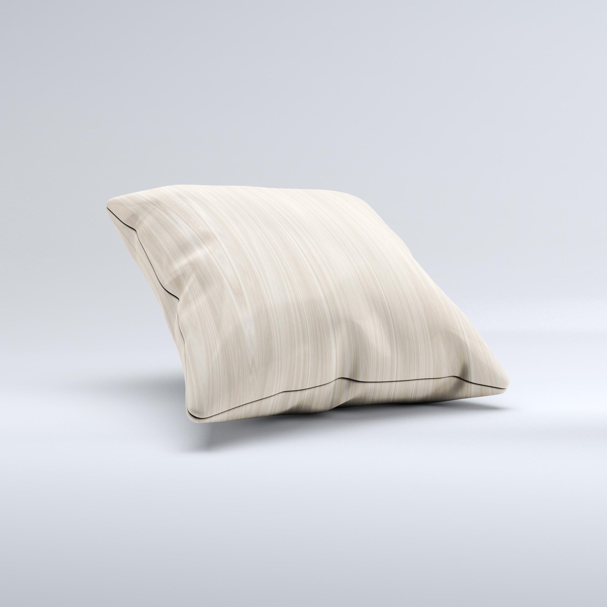 Natural WoodGrain Ink-Fuzed Decorative Throw Pillow showcasing unique woodgrain design and high-quality fabric.