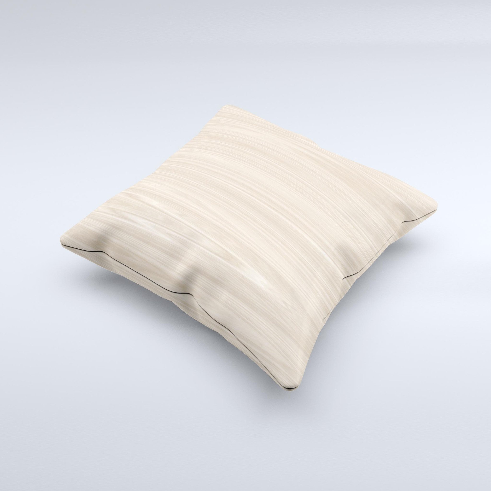 Natural WoodGrain Ink-Fuzed Decorative Throw Pillow showcasing unique woodgrain design and high-quality fabric.