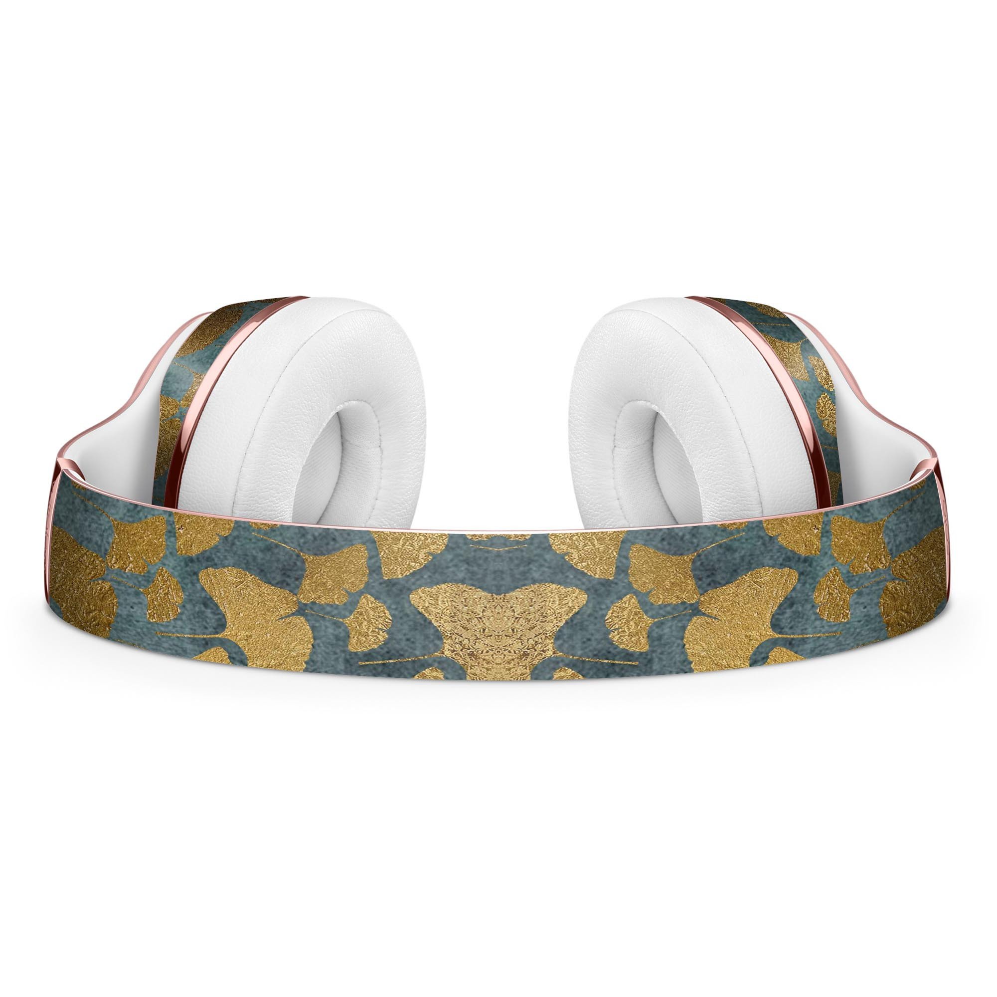 Navy Gold Foil v11 Full-Body Skin Kit for Beats by Dre Solo 3, showcasing a sleek design and premium vinyl material.