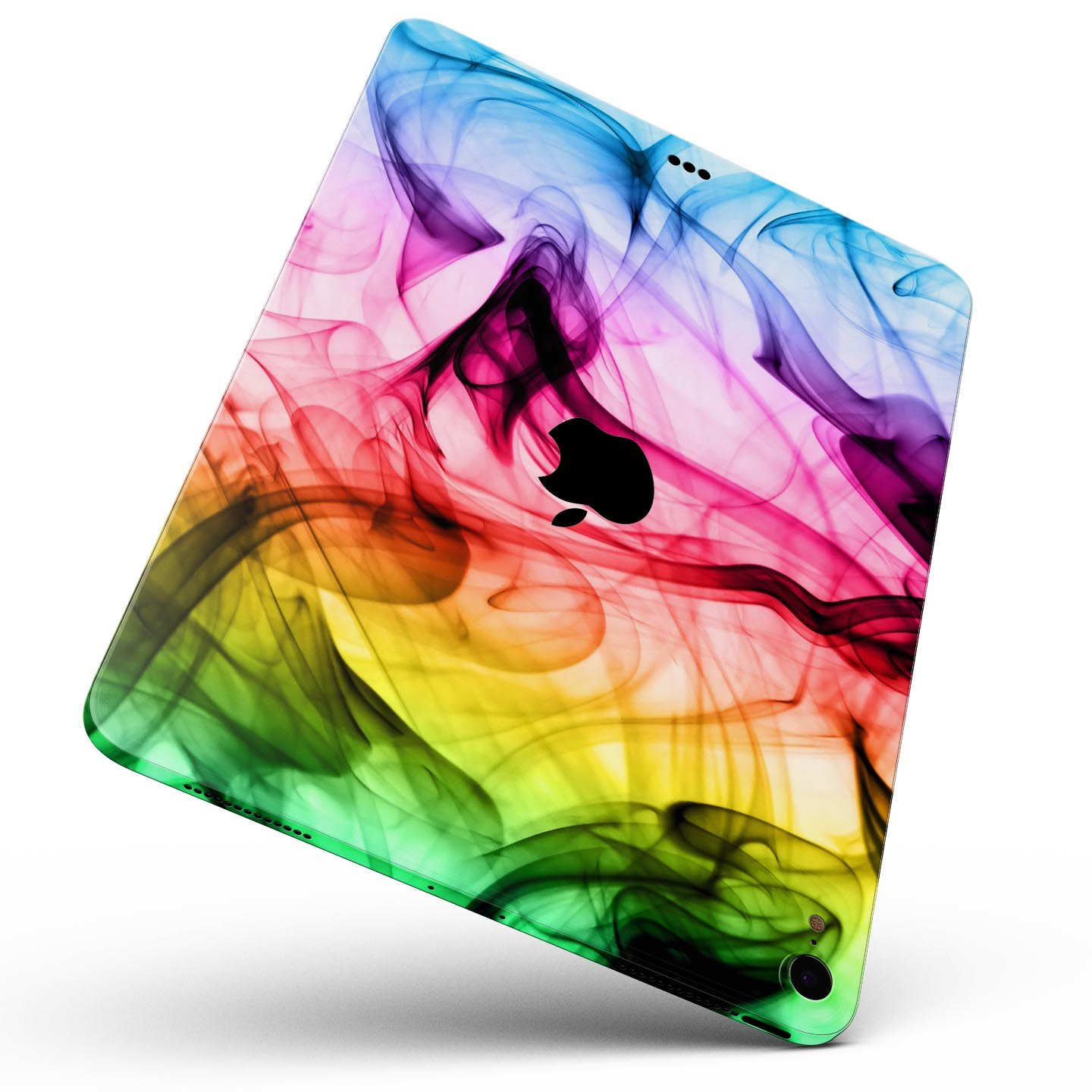 Neon Glowing Fumes skin decal for Apple iPad Pro, showcasing vibrant colors and a sleek design.