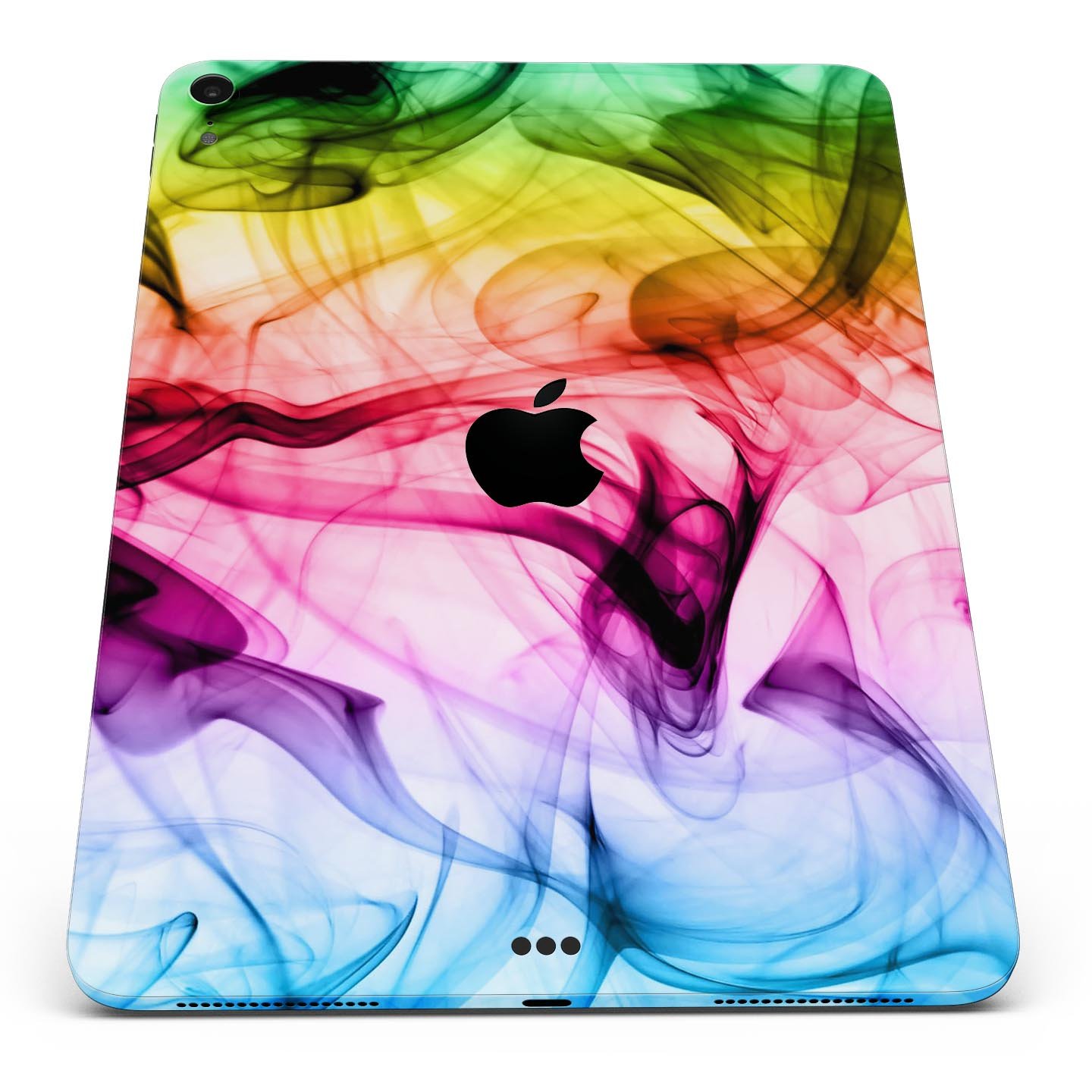 Neon Glowing Fumes skin decal for Apple iPad Pro, showcasing vibrant colors and a sleek design.