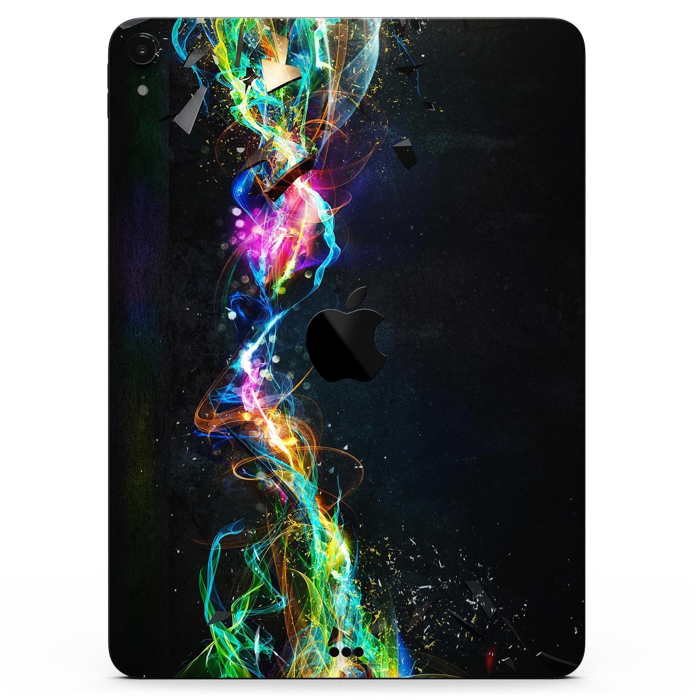 Neon Motion Lights skin decal for Apple iPad Pro, showcasing vibrant colors and ultra-thin design for protection.