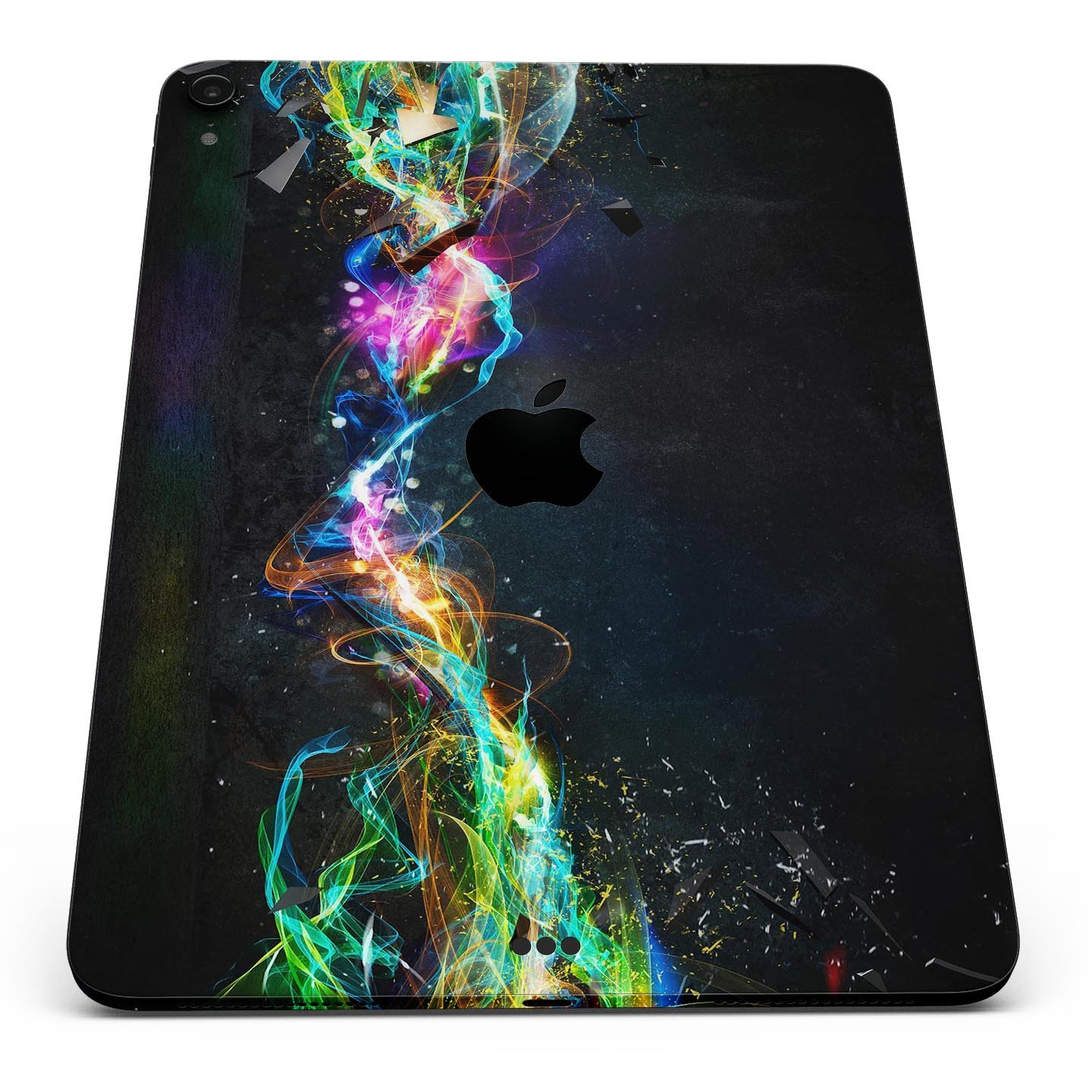 Neon Motion Lights skin decal for Apple iPad Pro, showcasing vibrant colors and ultra-thin design for protection.