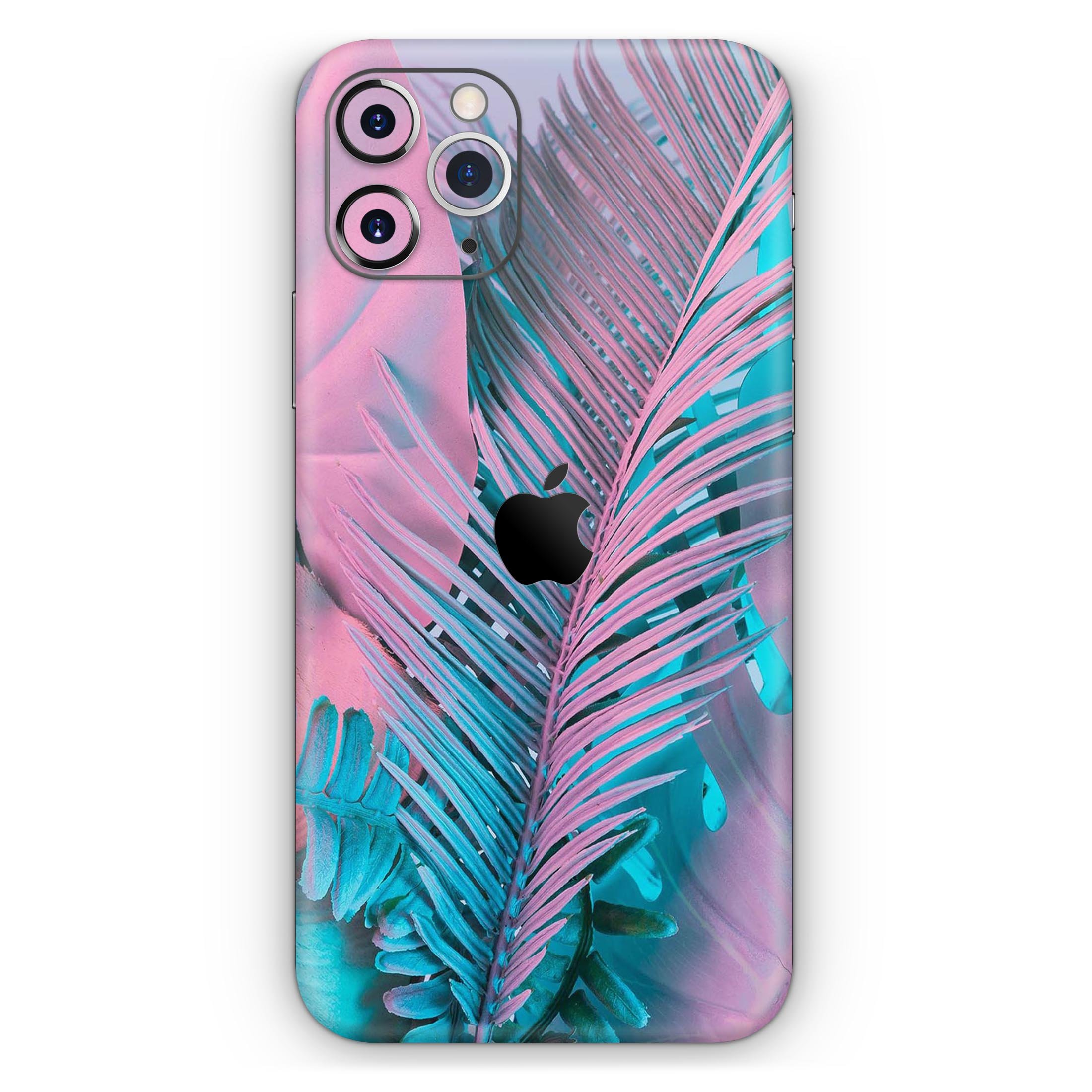 Neon Retro Paint Forest V1 skin for Apple iPhone, showcasing vibrant colors and sleek design.