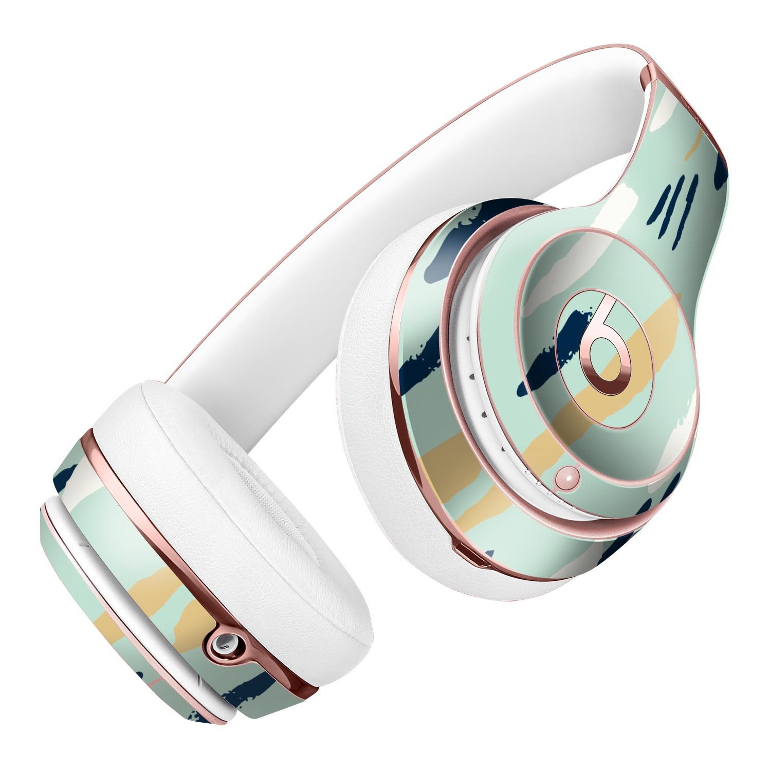 Neutral Brush Strokes Full-Body Skin Kit for Beats by Dre Solo 3, showcasing a stylish design and premium vinyl material.