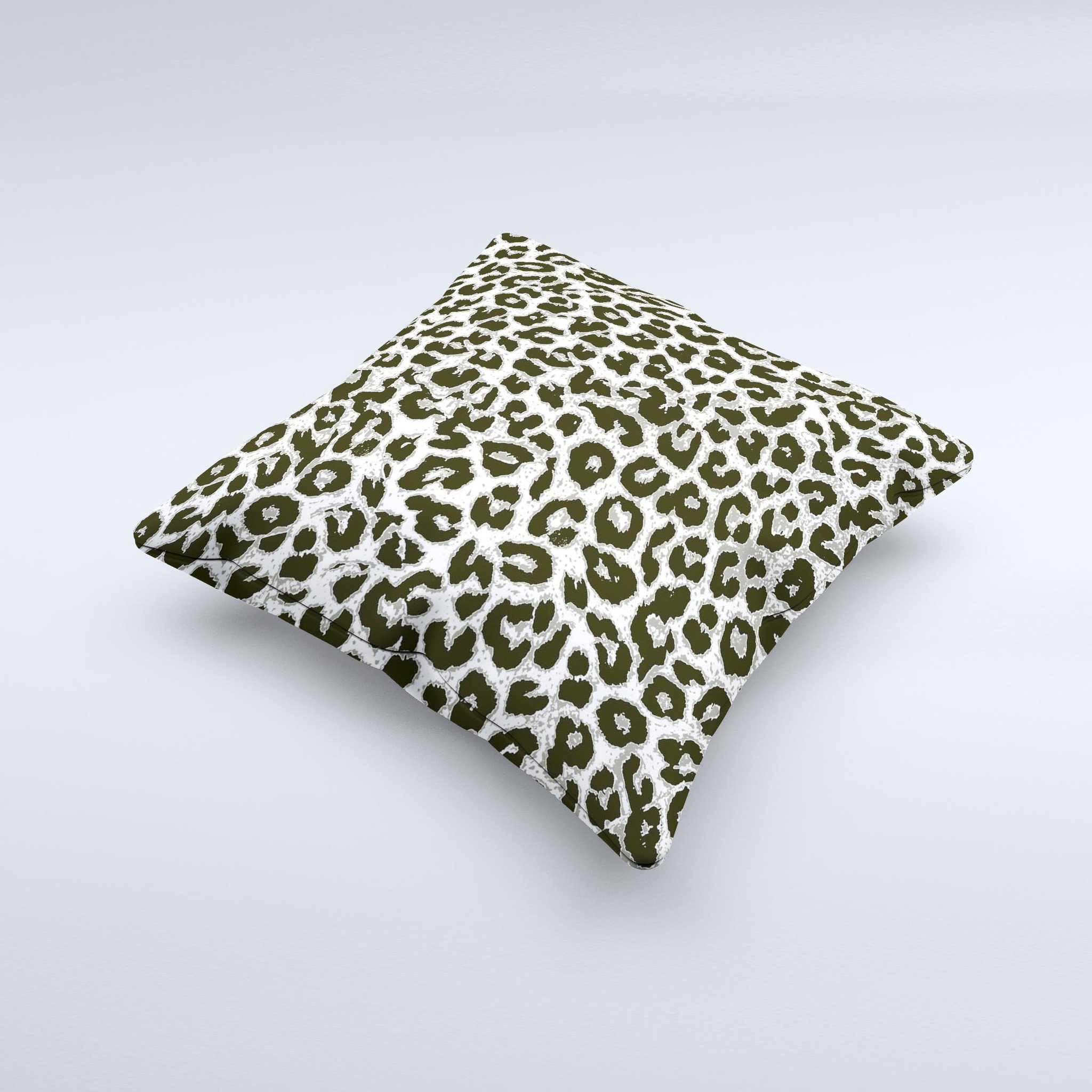 Neutral Cheetah Print Vector V3 Ink-Fuzed Decorative Throw Pillow showcasing a stylish cheetah print design on a soft fabric.