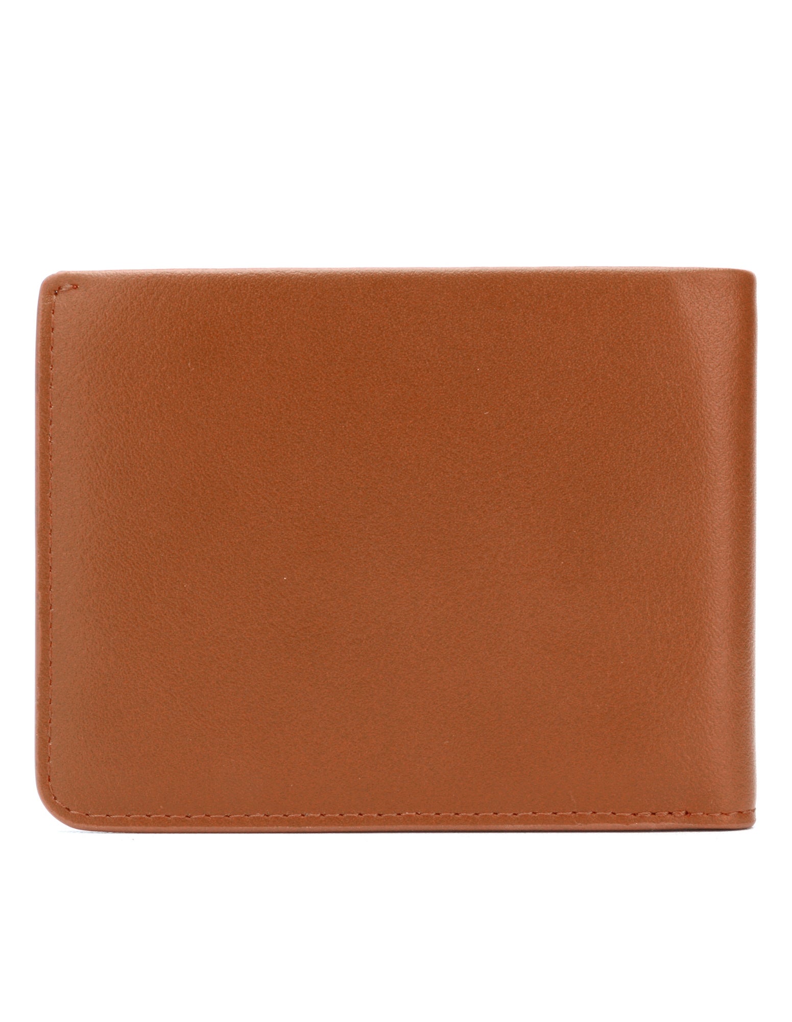 NEWTOWN Wallet in Tan made from premium vegan leather, featuring multiple card slots, a hidden coin pouch, and a sleek minimalist design.