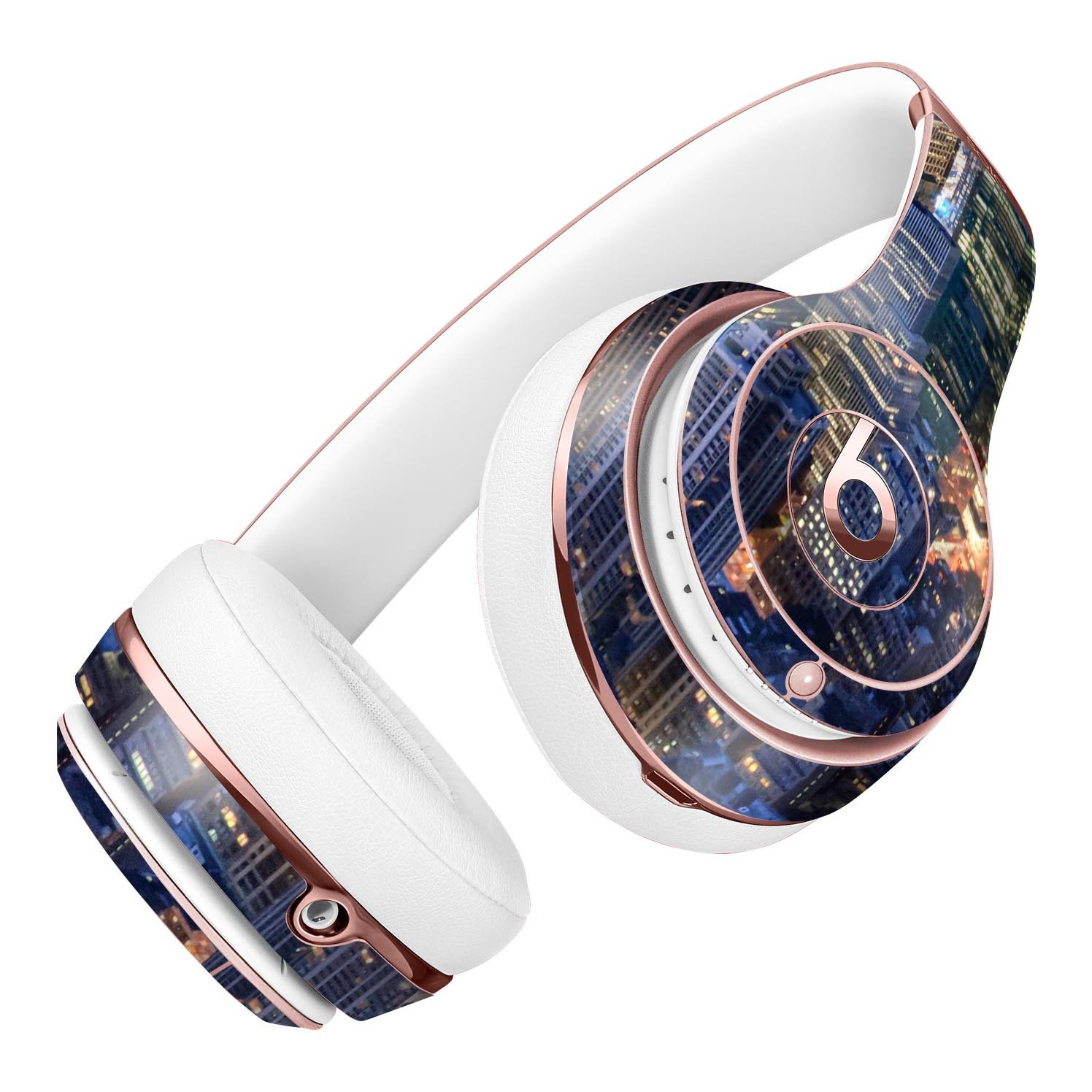 Night Aerial NYC Full-Body Skin Kit for Beats by Dre Solo 3, showcasing vibrant design and premium vinyl material.