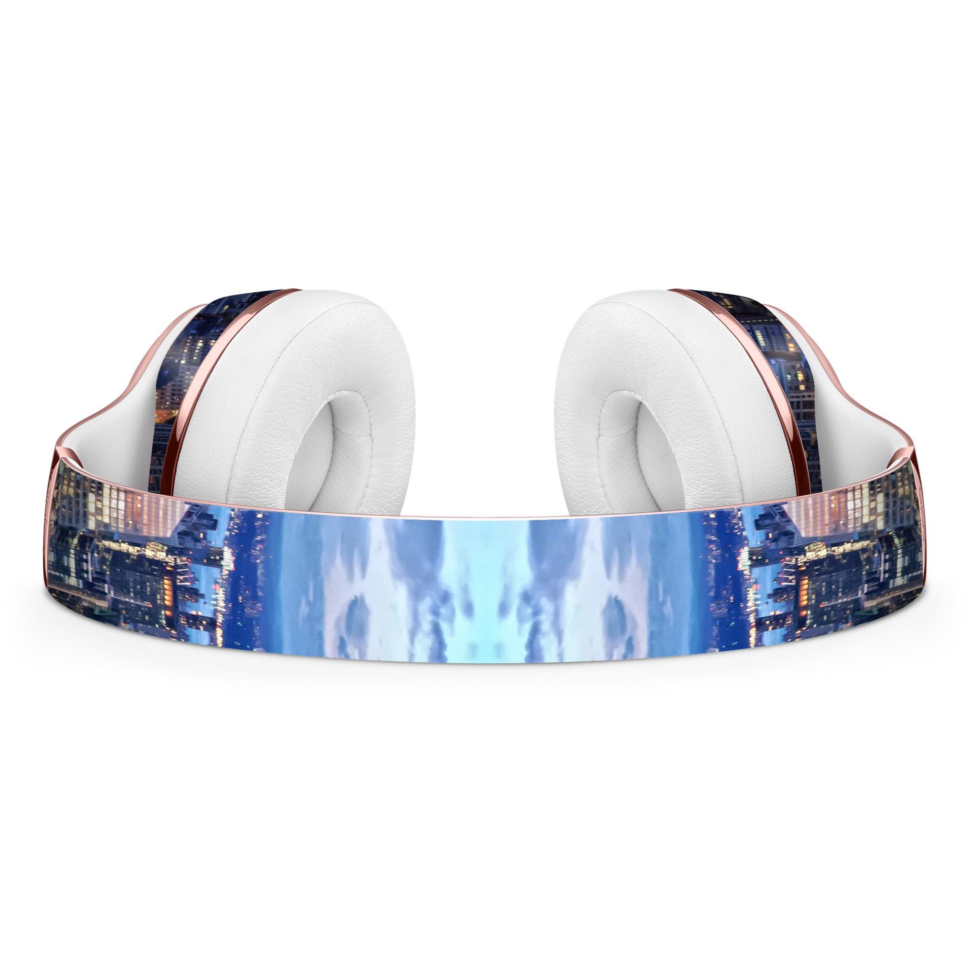 Night Aerial NYC Full-Body Skin Kit for Beats by Dre Solo 3, showcasing vibrant design and premium vinyl material.