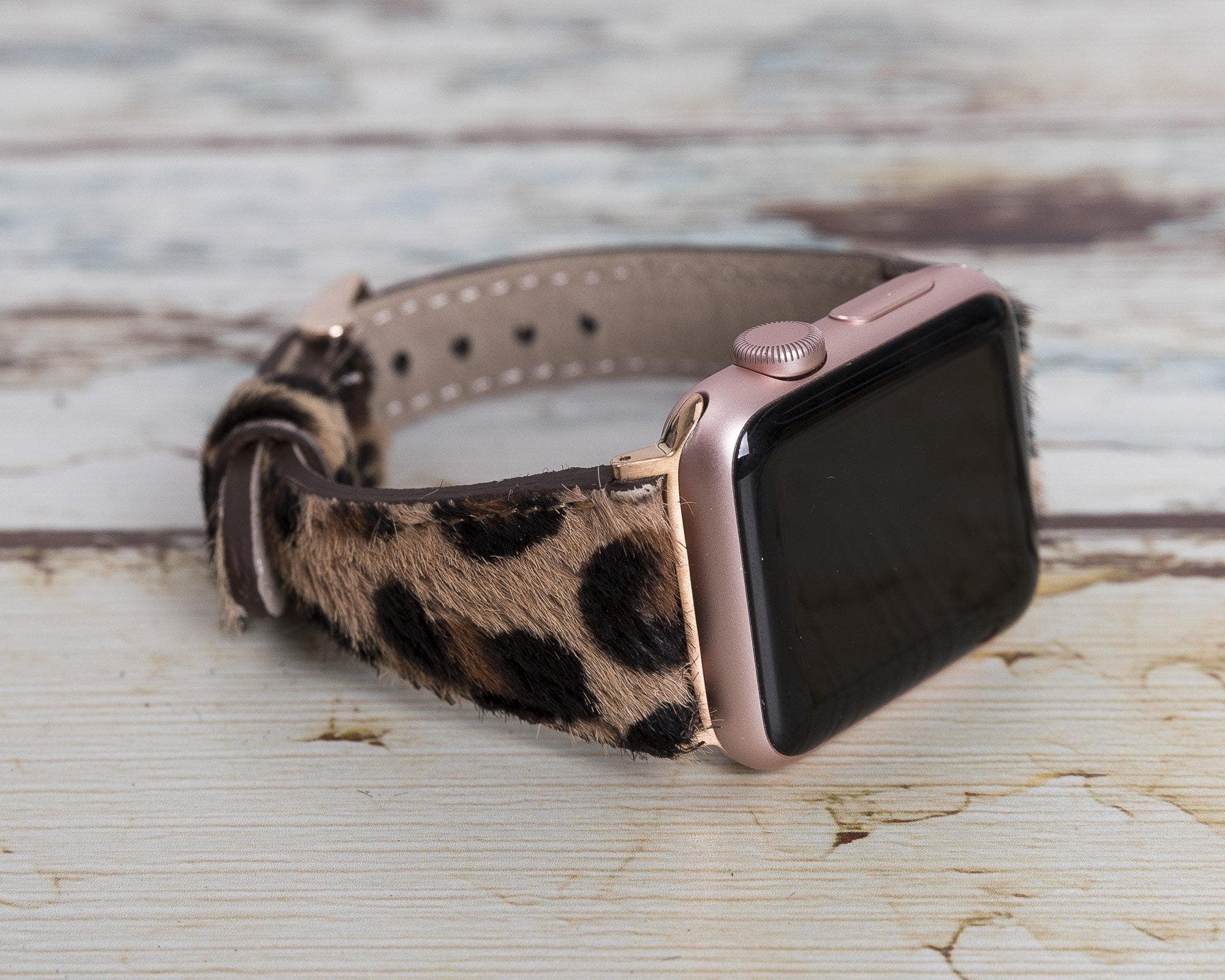 Norwich Classic Slim Apple Watch Straps made from premium leather, featuring a stainless steel buckle and personalization options.