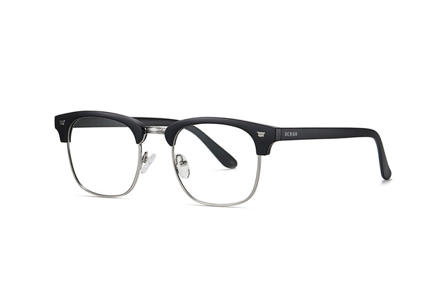 OCEAN GLASSES ACER 5009.3 featuring a round full-rimmed black plastic frame, suitable for unisex wear.