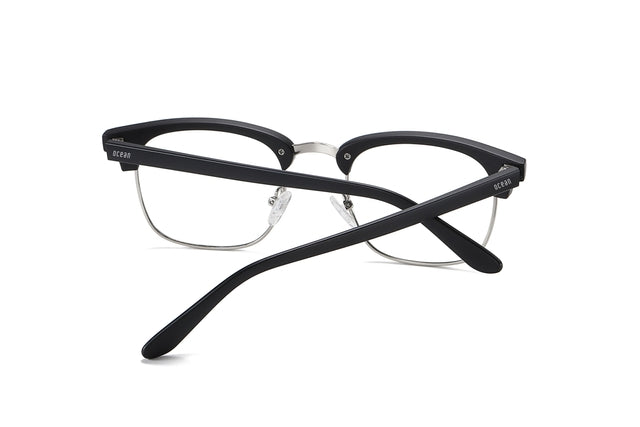 OCEAN GLASSES ACER 5009.3 featuring a round full-rimmed black plastic frame, suitable for unisex wear.