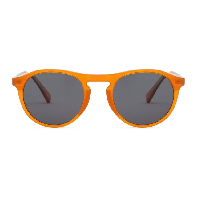 OCEAN GLASSES ANTIBES 16000.3 featuring a full-rimmed round frame in vibrant orange color, made from durable acetate material.