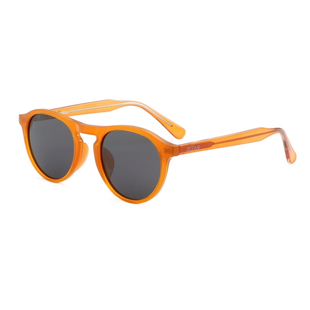 OCEAN GLASSES ANTIBES 16000.3 featuring a full-rimmed round frame in vibrant orange color, made from durable acetate material.