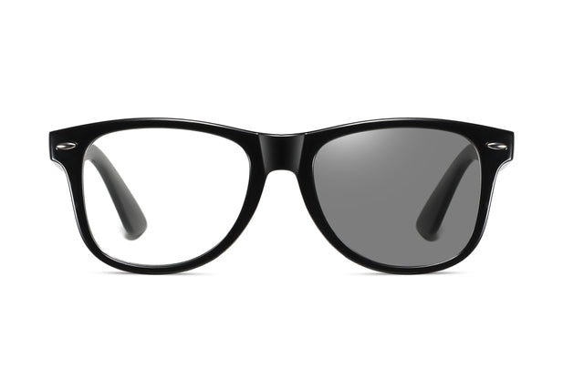 OCEAN GLASSES APPLE 2140.1 featuring a full-rimmed round black frame, suitable for unisex wear.