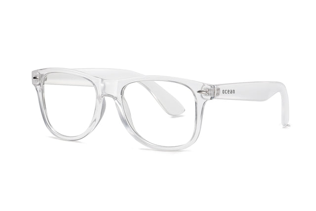 OCEAN GLASSES APPLE 2140.3 featuring a transparent round full-rimmed frame, suitable for unisex wear.