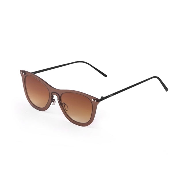 OCEAN GLASSES ARLES 23.14 featuring a full-rimmed round design in brown, made from durable nylon material, suitable for unisex wear.