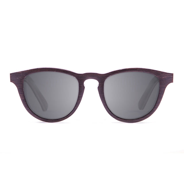 OCEAN GLASSES AZORES 54003.1 featuring round wooden frames in elegant black color, suitable for unisex wear.