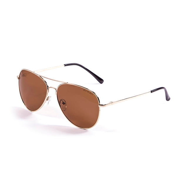 OCEAN GLASSES BANILA 18110.11 featuring a full-rimmed round design in brown metal, suitable for unisex wear.