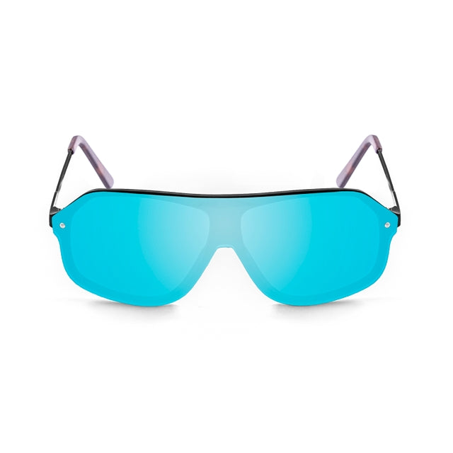 OCEAN GLASSES bay 15200.15 in blue metal, featuring a full-rimmed round design suitable for unisex wear.