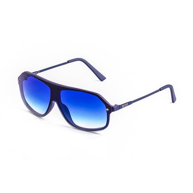 OCEAN GLASSES bay 15200.18 in blue, featuring a full-rimmed round metal frame, perfect for unisex wear.