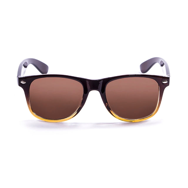 OCEAN GLASSES Beach Wayfarer 18202.116 round sunglasses in brown, featuring a full-rimmed design and comfortable fit.