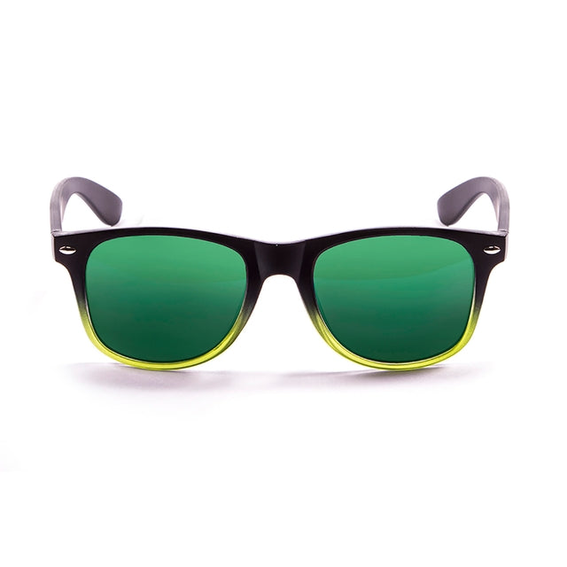 OCEAN GLASSES Beach Wayfarer 18202.118 sunglasses featuring a round full-rimmed black plastic frame, ideal for beach outings.