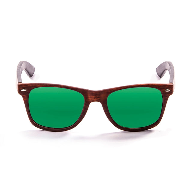 OCEAN GLASSES BEACH WOOD 50012.3 featuring a full-rimmed rectangular frame in elegant brown color, suitable for unisex wear.