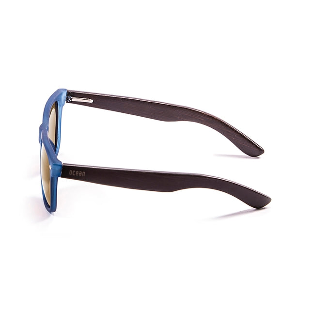 OCEAN GLASSES BEACH WOOD 50012.5 featuring a full-rimmed rectangular frame in elegant brown color, suitable for unisex wear.