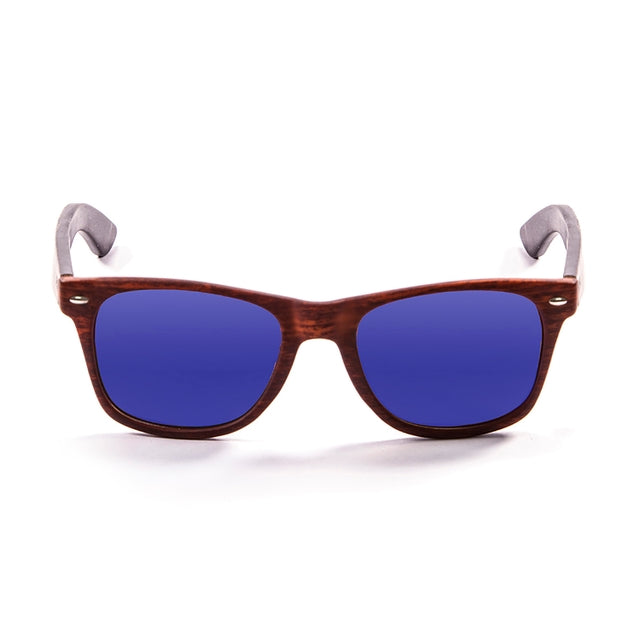 OCEAN GLASSES BEACH WOOD 50011.3 featuring a full-rimmed brown rectangle frame, perfect for unisex wear.