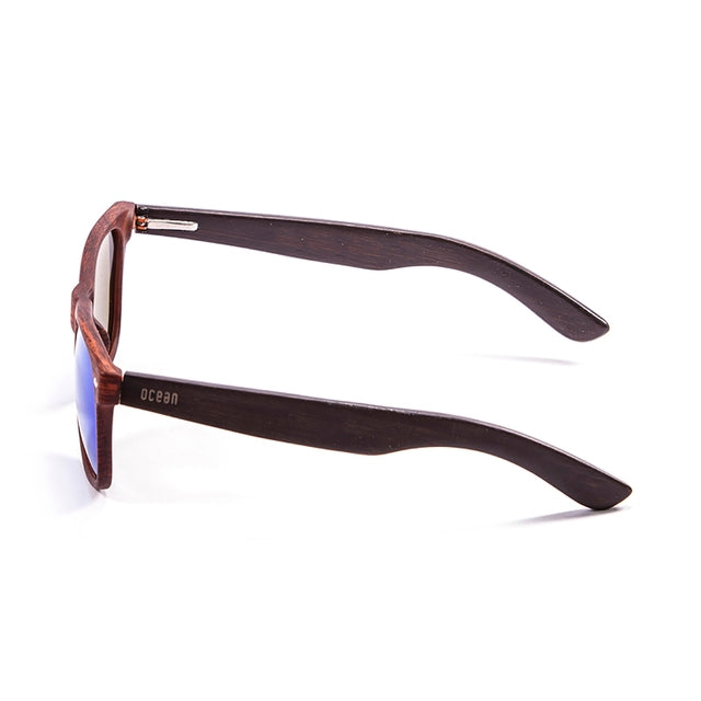 OCEAN GLASSES BEACH WOOD 50011.3 featuring a full-rimmed brown rectangle frame, perfect for unisex wear.