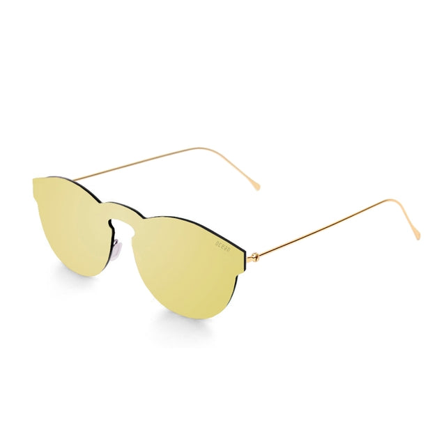 OCEAN GLASSES BERLIN 20.5 in gold color, featuring a full-rimmed round design, crafted from durable nylon material.