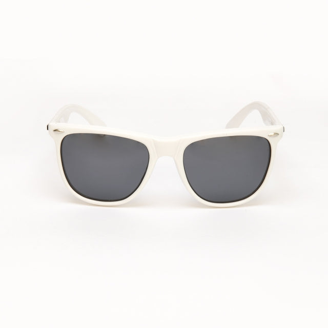 OCEAN GLASSES BLACK S BEACH 14900.3 featuring a full-rimmed round frame in white, designed for women.