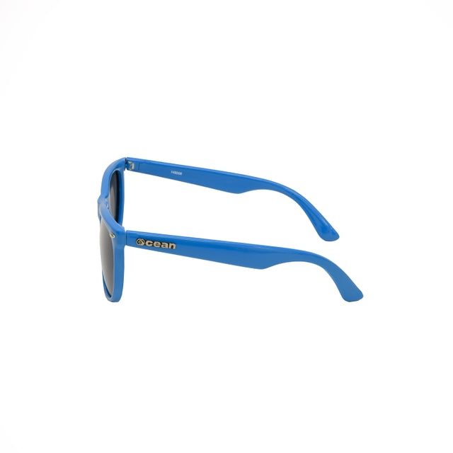 OCEAN GLASSES BLACK S BEACH 14900.6 featuring a full-rimmed round frame in vibrant blue color, designed for women.