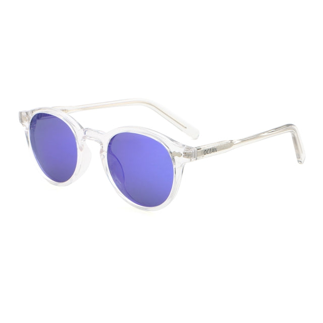 OCEAN GLASSES BOWIE 8036.6 featuring a transparent full-rimmed round frame made of acetate, suitable for unisex wear.