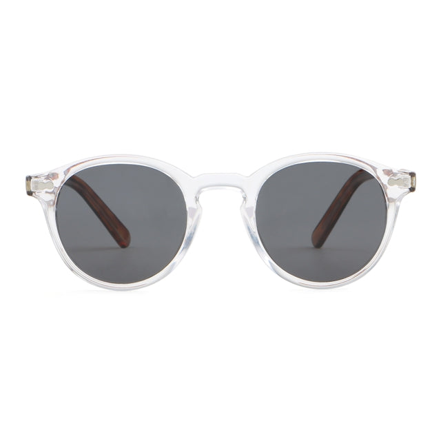 OCEAN GLASSES BOWIE 8036.5 full-rimmed round glasses in brown acetate, designed for unisex wear.