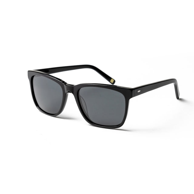 OCEAN GLASSES BURTON 8063.1 full-rimmed rectangular black eyewear for unisex, made from durable acetate material.