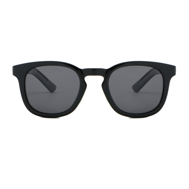 OCEAN GLASSES CASSIS 10600.0 featuring a round full-rimmed black acetate frame, suitable for unisex wear.