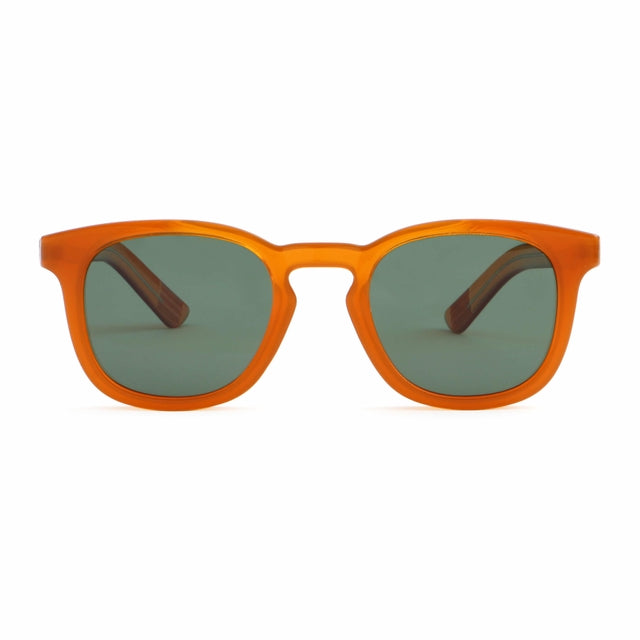 OCEAN GLASSES CASSIS 10600.2 featuring a full-rimmed round frame in vibrant orange, made from durable acetate material.