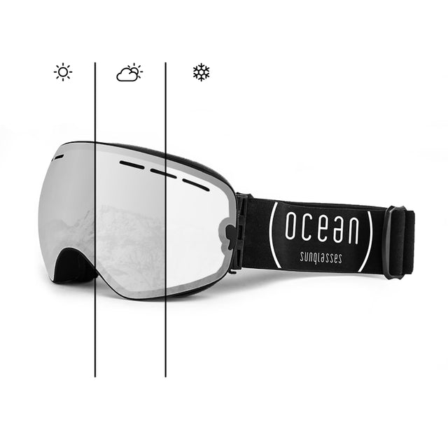 OCEAN GLASSES CERVINO YH3109.0 full-rimmed black acetate eyewear for unisex, featuring a stylish warp frame shape.