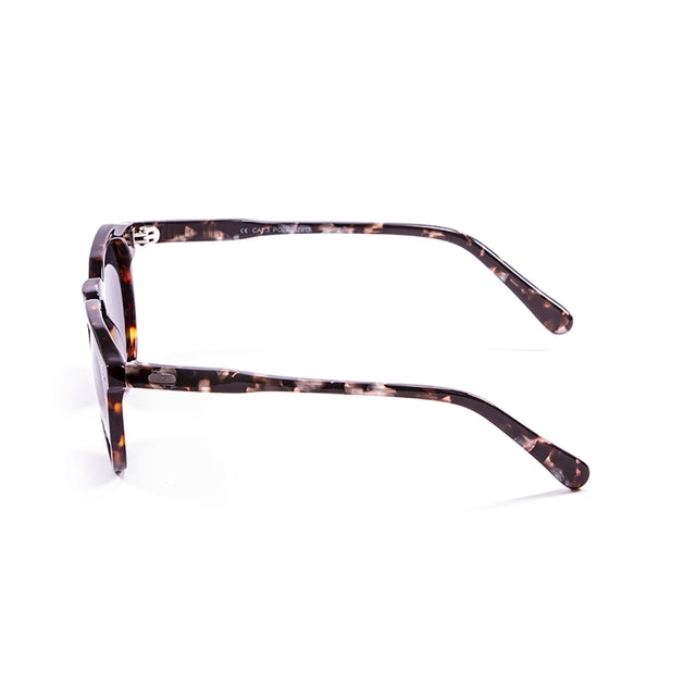 OCEAN GLASSES CYCLOPS 10100.2 featuring a round full-rimmed brown acetate frame, suitable for unisex wear.